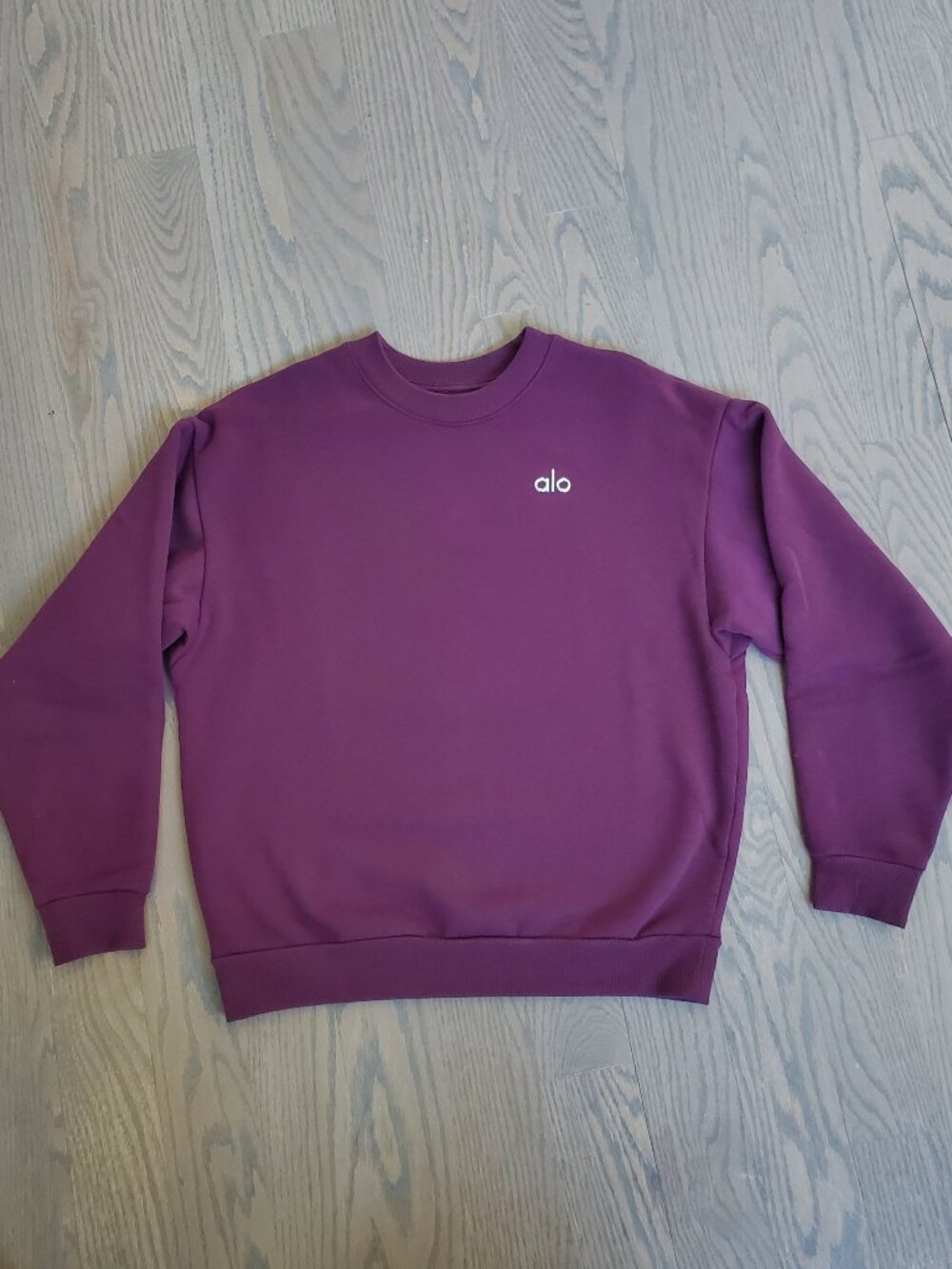 Alo Accolade Burgundy Sweatshirt - Picture 2 of 2